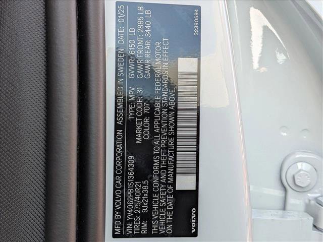 Certified 2025 Volvo XC90 B6 Plus w/ Protection Package Premier image 26