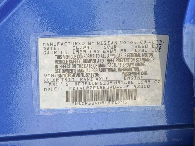 Certified 2024 Nissan Kicks S w/ Interior Electronics Package FWD image 25