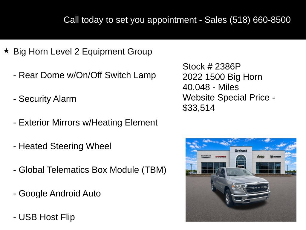 Used 2022 RAM 1500 Big Horn AWD/4WD image 20