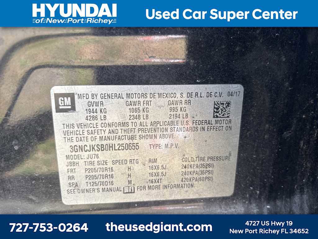 Used 2017 Chevrolet Trax LS w/ LPO, Cargo Package image 7