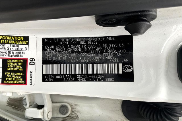 Used 2023 Lexus ES 350 F Sport w/ Accessory Package (Z2) FWD image 19