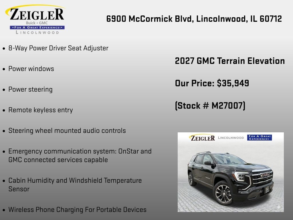 New 2027 GMC Terrain Elevation w/ Elevation Premium Package AWD/4WD image 24