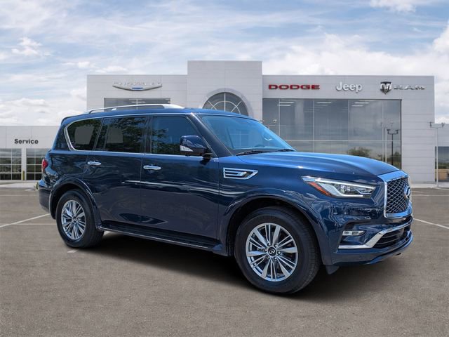 Used 2021 INFINITI QX80 Luxe w/ Cargo Package AWD/4WD image 1