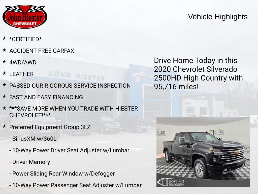 Used 2020 Chevrolet Silverado 2500 High Country w/ Z71 Off-Road Package AWD/4WD image 6