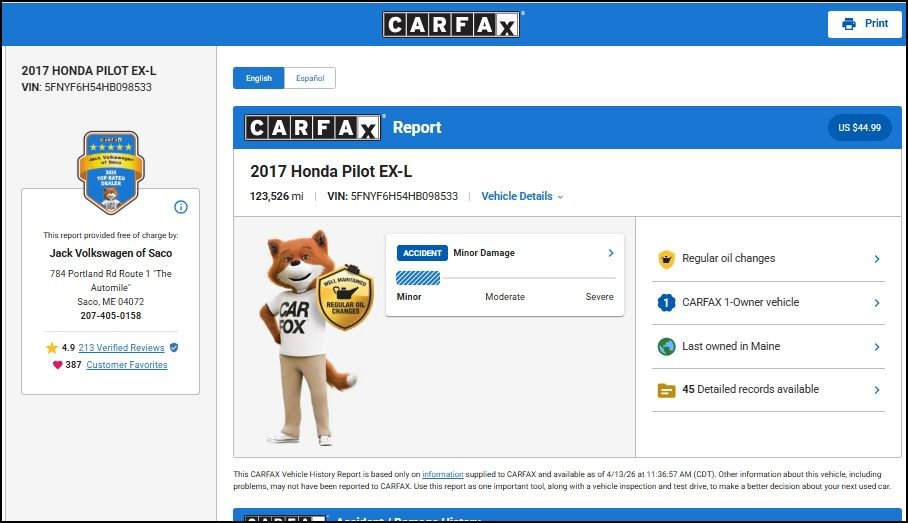 Used 2017 Honda Pilot EX-L image 11