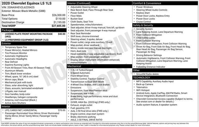 Used 2020 Chevrolet Equinox LS FWD image 5