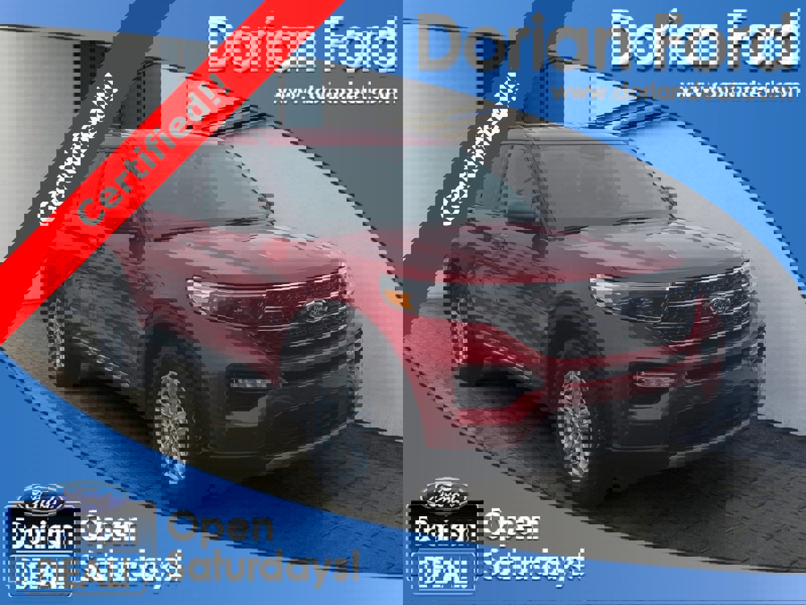 Certified 2023 Ford Explorer XLT w/ Equipment Group 202A