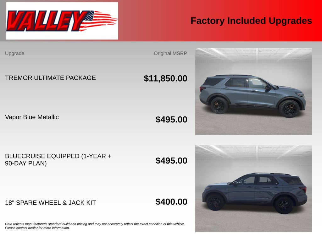 New 2026 Ford Explorer Tremor w/ Tremor Ultimate Package AWD/4WD image 4
