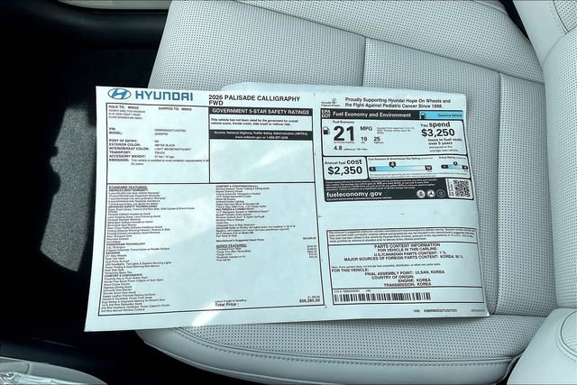 New 2026 Hyundai Palisade Calligraphy image 14