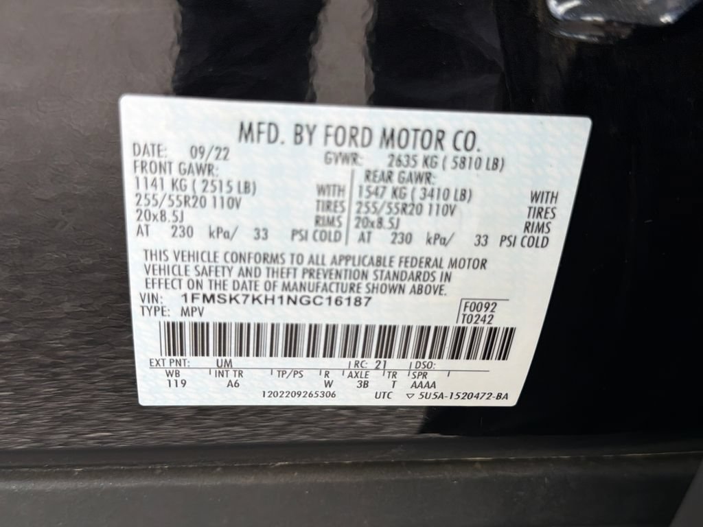 Used 2022 Ford Explorer ST-Line w/ Class IV Trailer Tow Package RWD image 25
