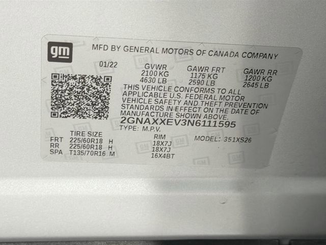 Used 2022 Chevrolet Equinox Premier AWD/4WD image 28
