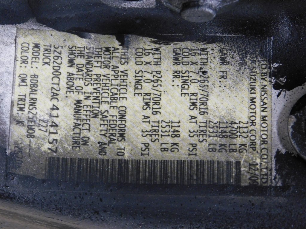 Used 2010 Suzuki Equator 2WD Extended Cab image 89