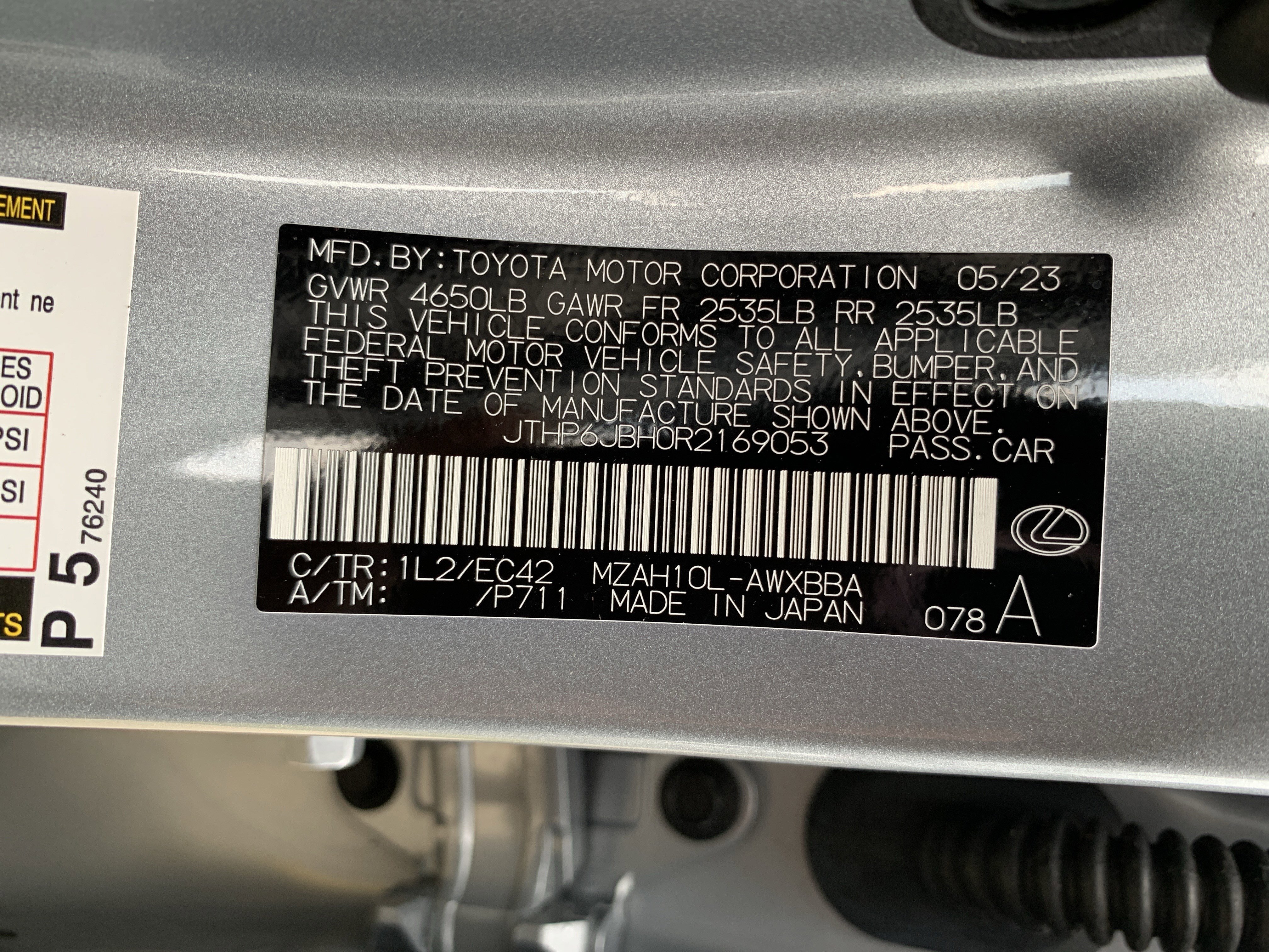 Certified 2024 Lexus UX 250h FWD w/ Premium Package image 36
