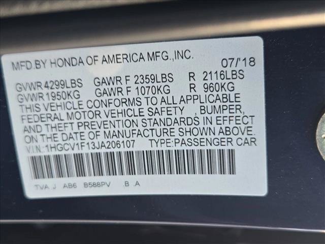 Used 2018 Honda Accord LX image 11