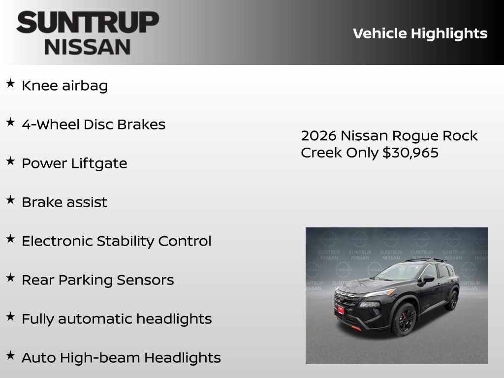 New 2026 Nissan Rogue Rock Creek image 23