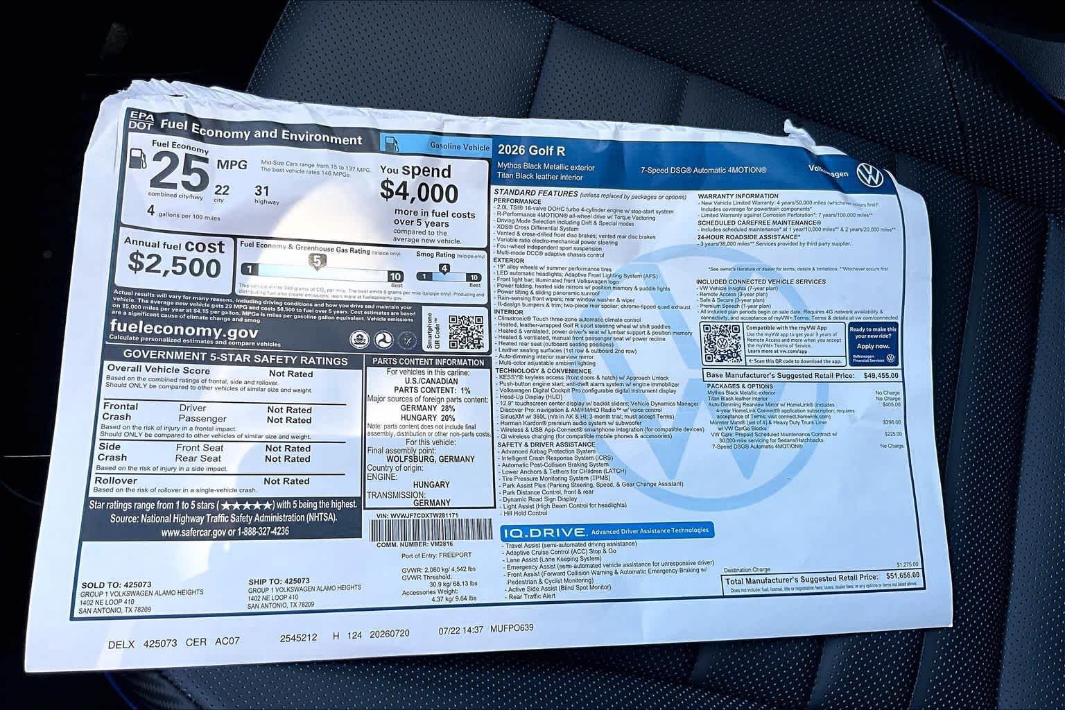 New 2026 Volkswagen Golf AWD/4WD image 22