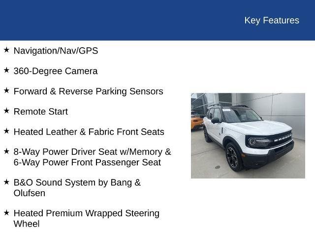 Certified 2025 Ford Bronco Sport Outer Banks w/ Outer Banks Tech Package+ AWD/4WD image 31