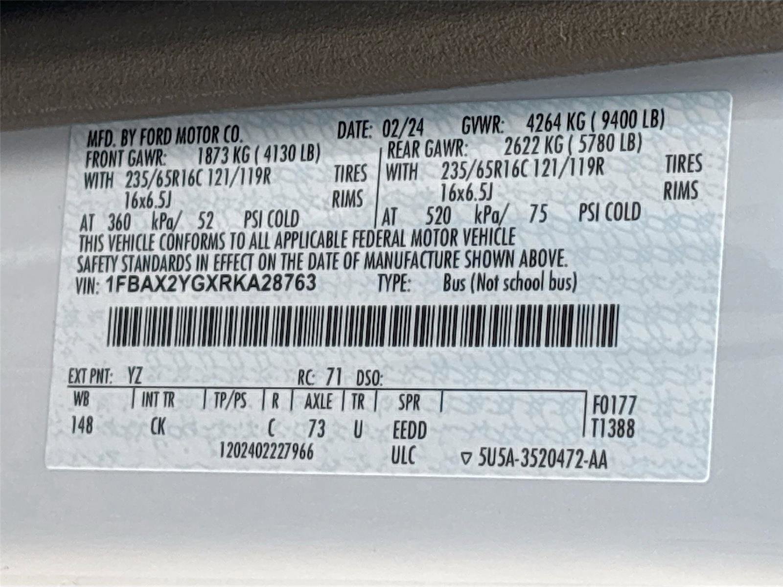 Used 2024 Ford Transit 350 XLT RWD image 35