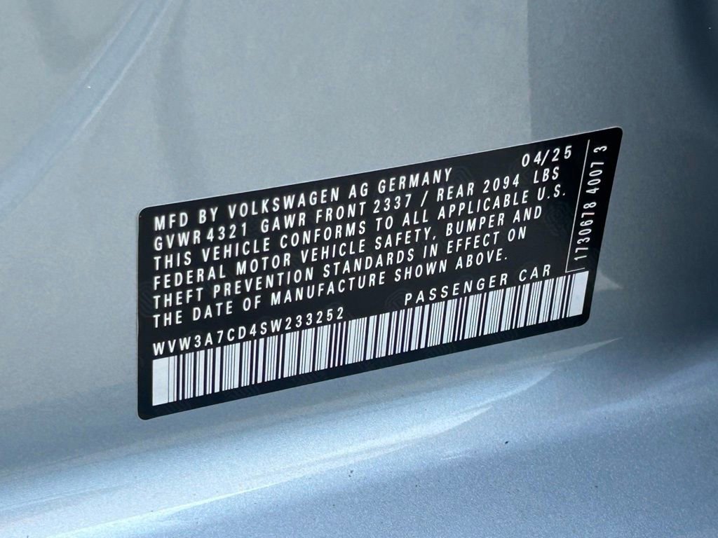 Used 2025 Volkswagen GTI SE w/ SE Leather Seating Package image 70