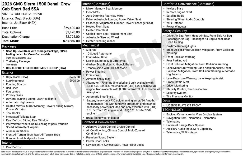 Certified 2026 GMC Sierra 1500 Denali AWD/4WD image 2