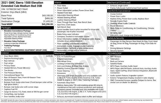 Used 2021 GMC Sierra 1500 Elevation RWD image 31