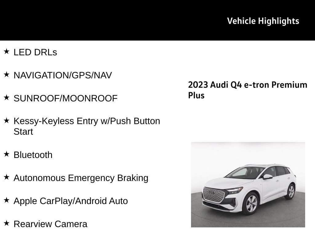 Used 2023 Audi Q4 e-tron Premium Plus w/ Premium Plus AWD/4WD image 31