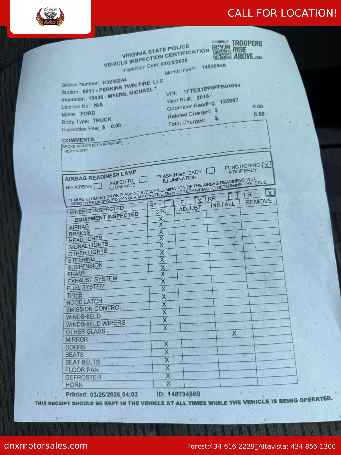 Used 2015 Ford F150 XLT w/ Equipment Group 301A Mid AWD/4WD image 38