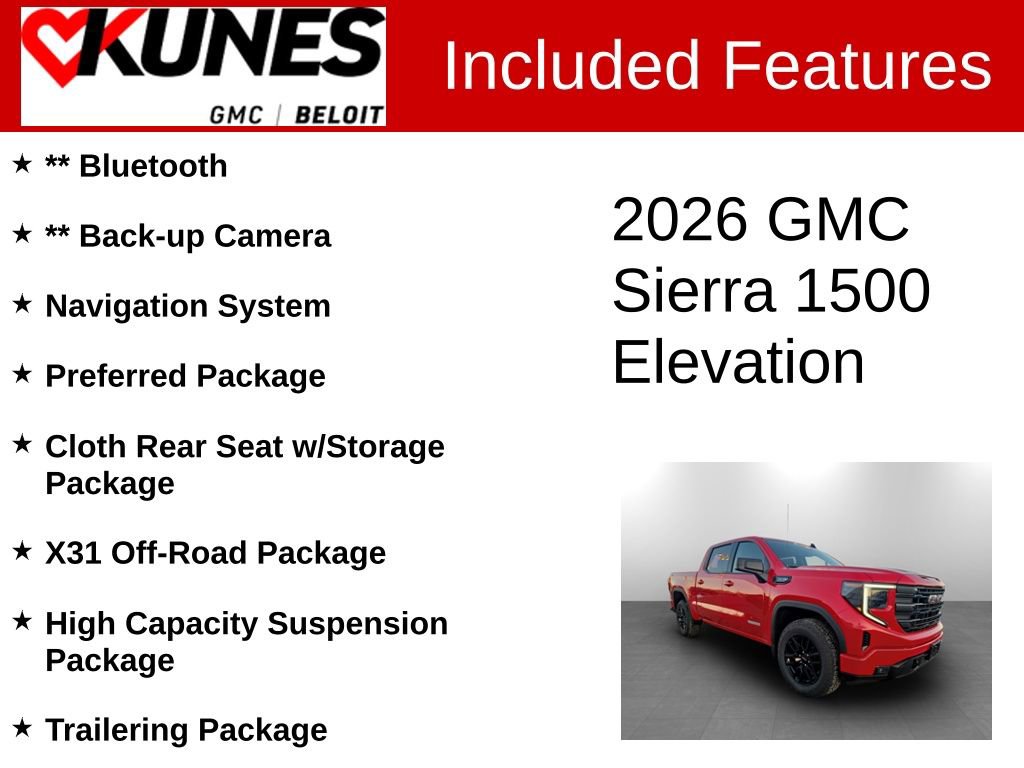 New 2026 GMC Sierra 1500 Elevation image 2