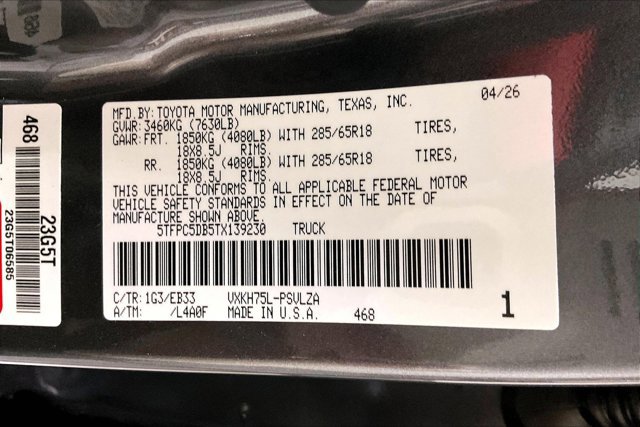 New 2026 Toyota Tundra TRD Pro AWD/4WD image 13
