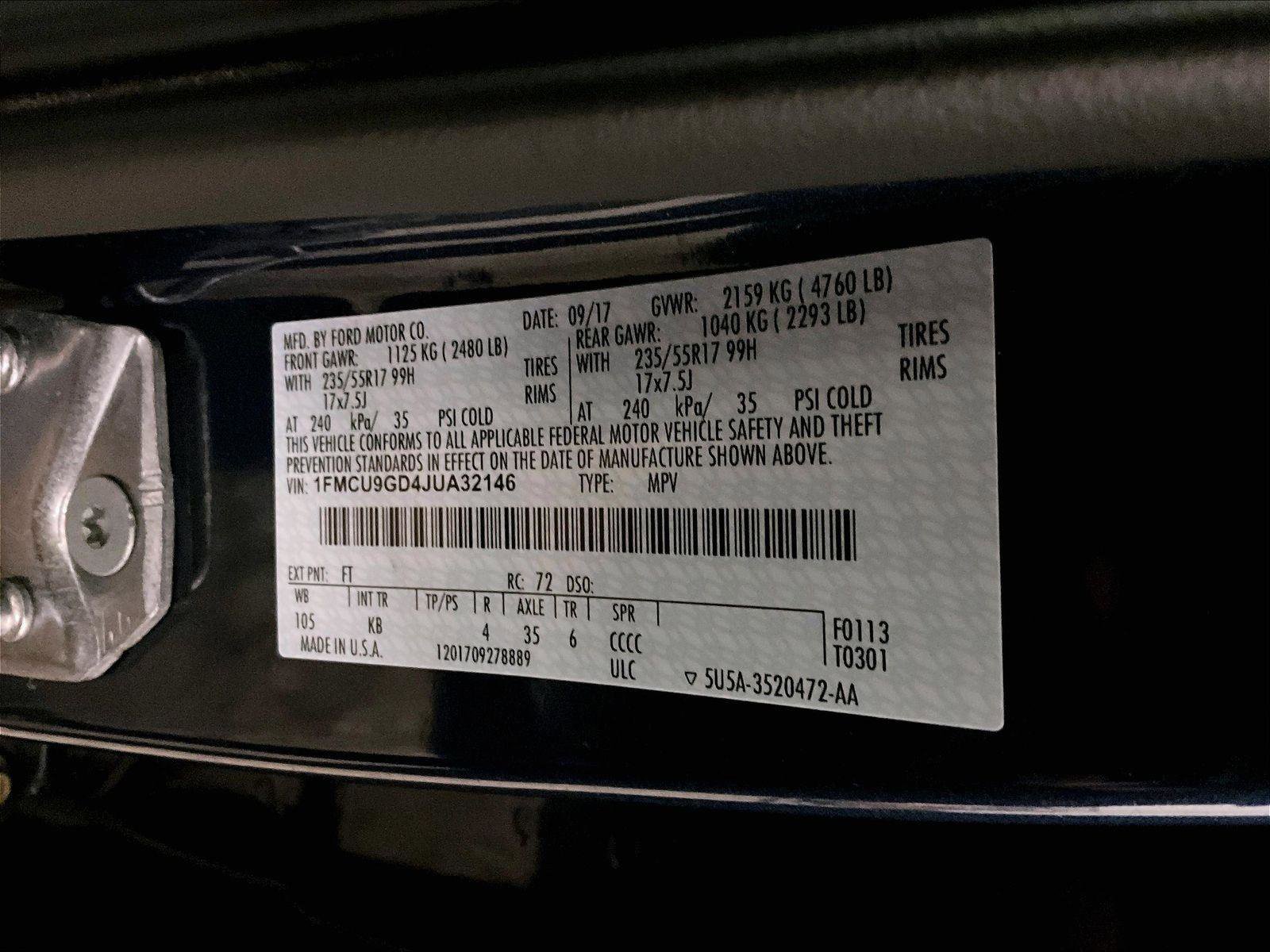 Used 2018 Ford Escape SE image 32