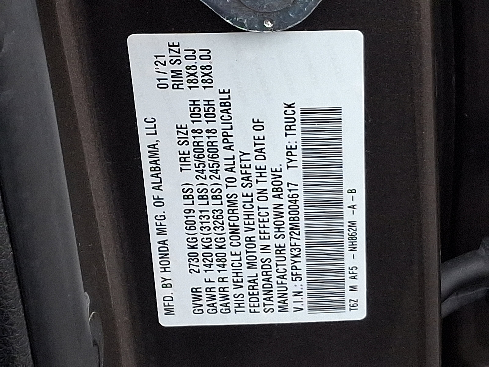 Used 2021 Honda Ridgeline RTL-E image 29