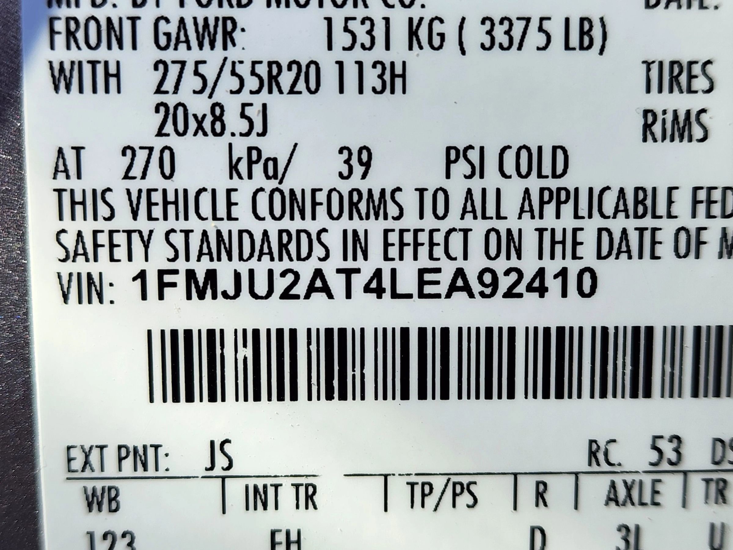 Used 2020 Ford Expedition Limited w/ Equipment Group 301A image 22