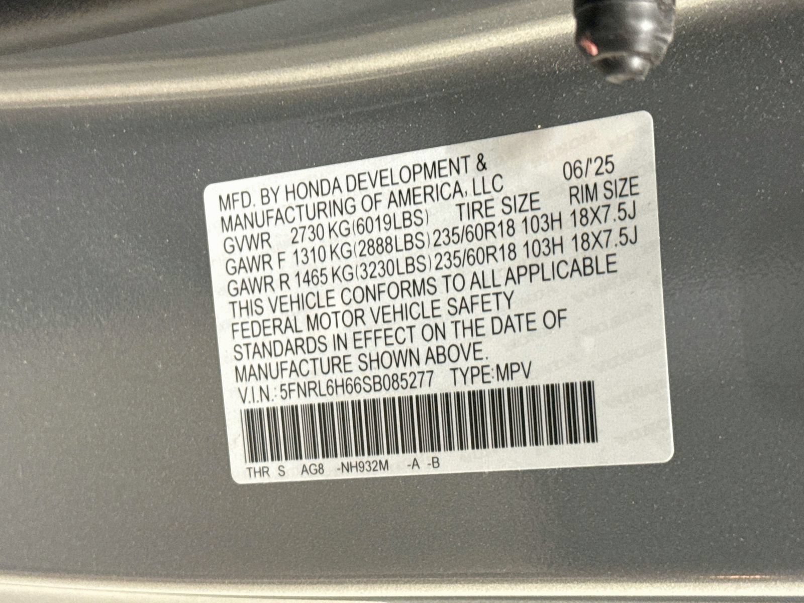 Used 2025 Honda Odyssey EX-L image 35