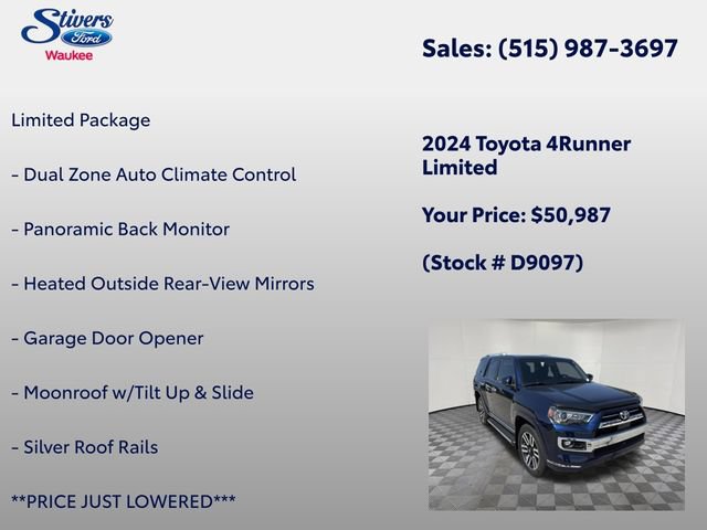 Used 2024 Toyota 4Runner Limited AWD/4WD image 8