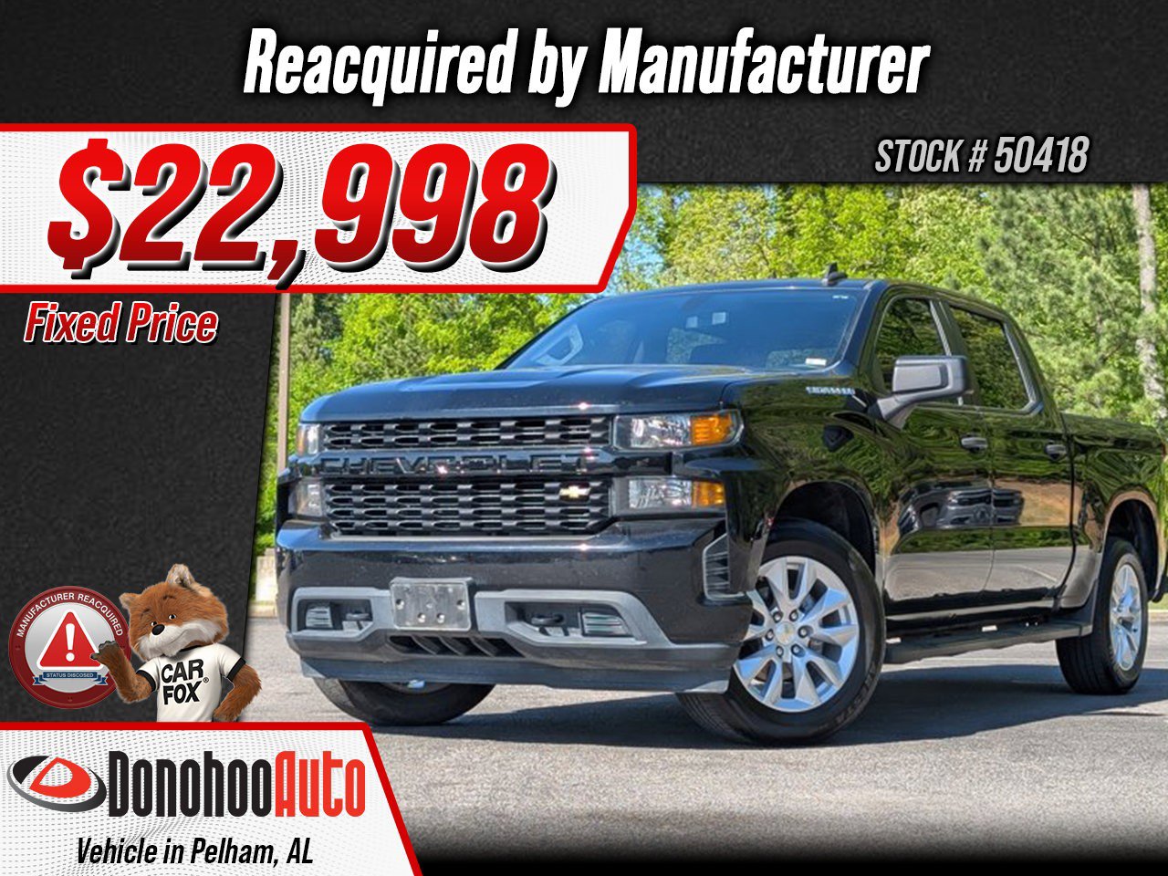 Used 2022 Chevrolet Silverado 1500 Custom RWD image 1