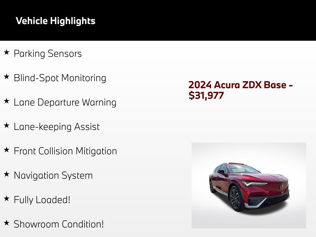 Used 2024 Acura ZDX A-Spec AWD/4WD image 53