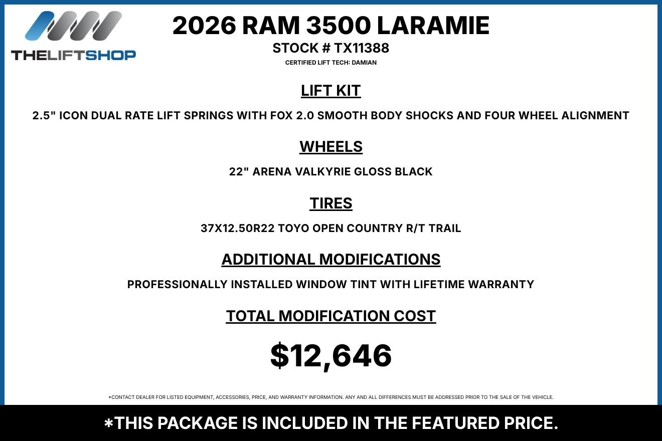 Used 2026 RAM 3500 Laramie AWD/4WD image 2