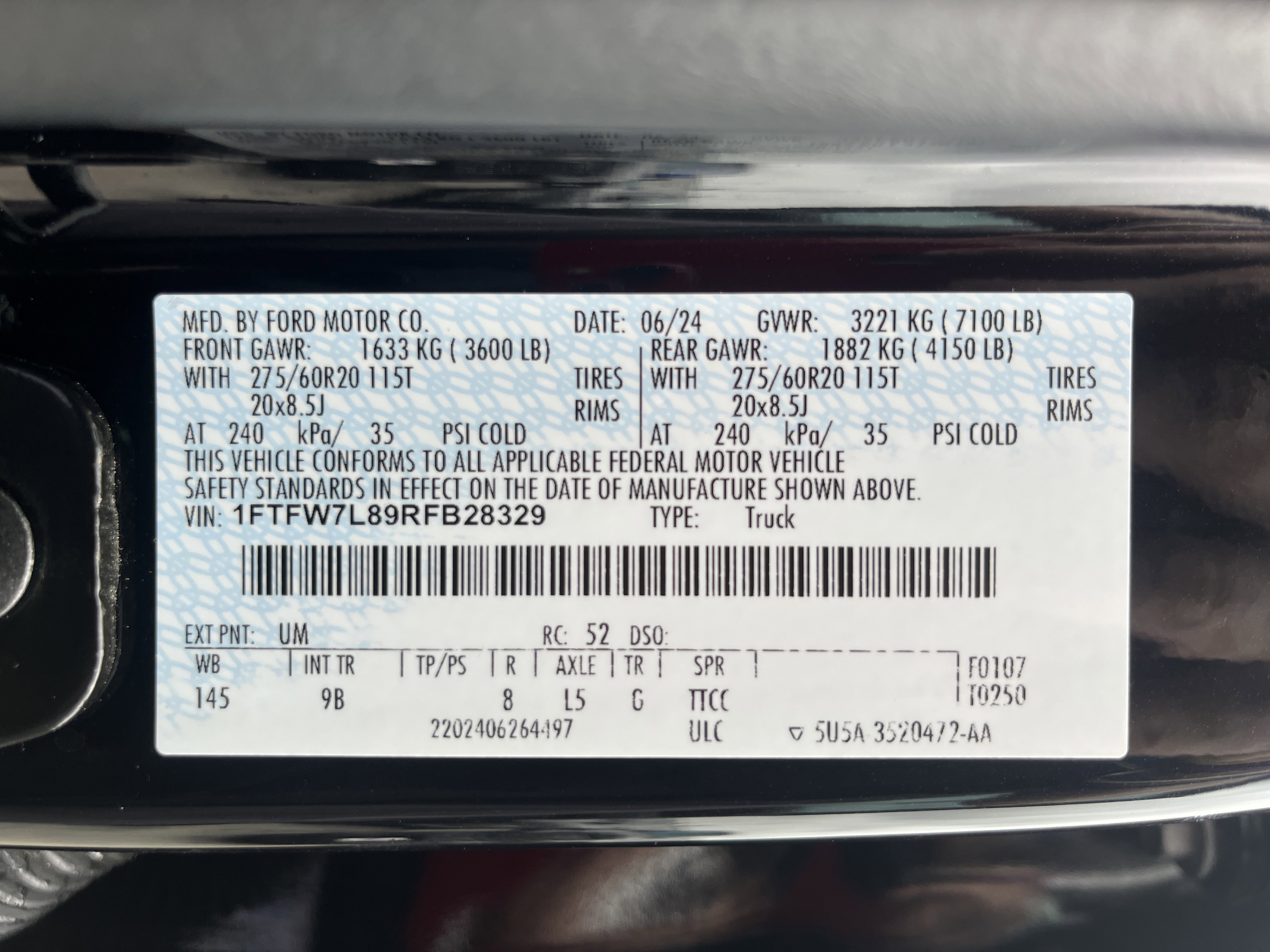 Used 2024 Ford F150 Platinum w/ Equipment Group 702A High AWD/4WD image 13