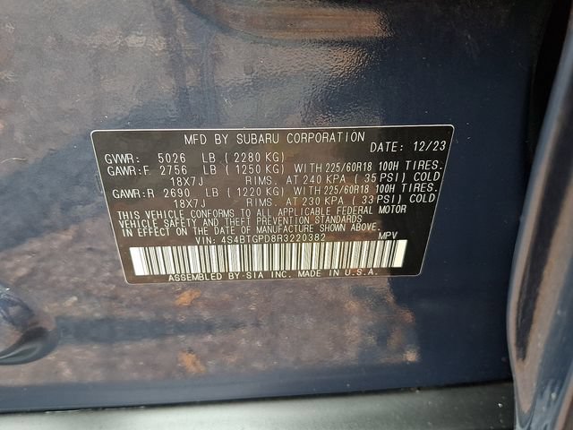 Certified 2024 Subaru Outback Touring XT AWD/4WD image 53