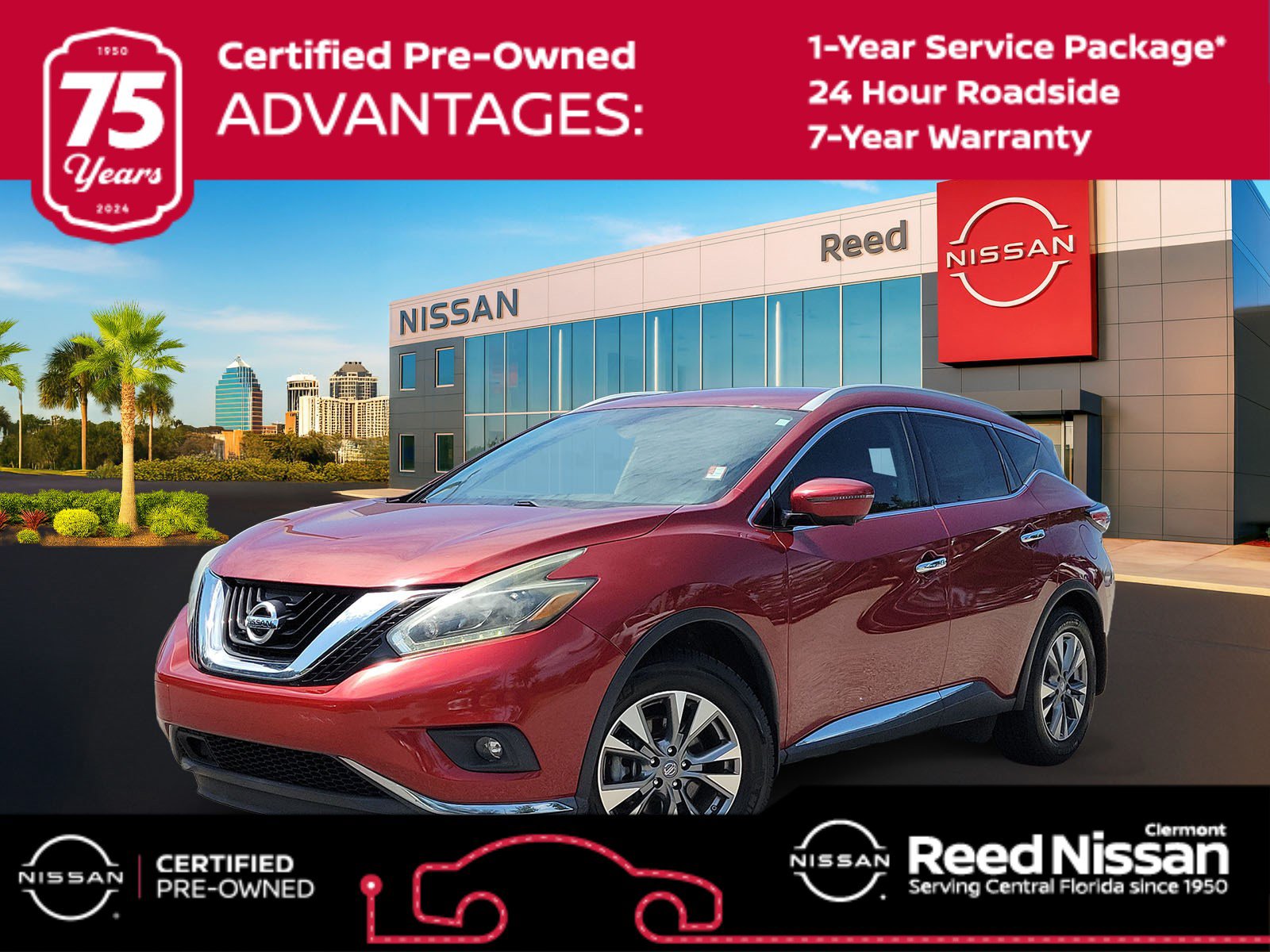 Used 2018 Nissan Murano SL w/ Cargo Package FWD image 1