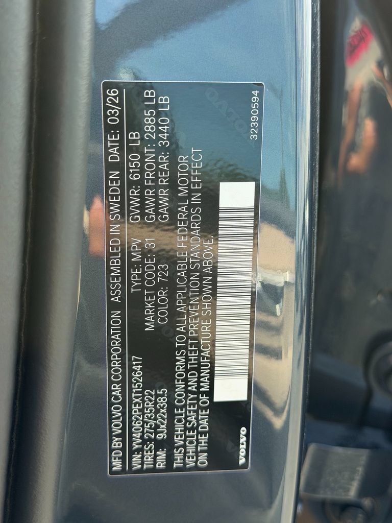 New 2026 Volvo XC90 B6 Plus w/ Protection Package Premier AWD/4WD image 33