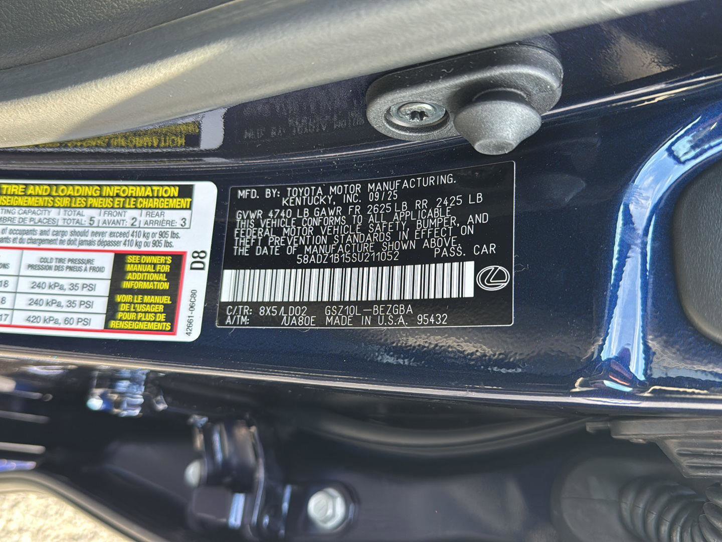 New 2025 Lexus ES 350 w/ Premium Package image 34