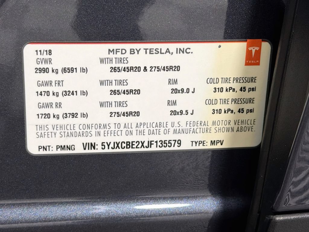 Used 2018 Tesla Model X 75D AWD/4WD image 31