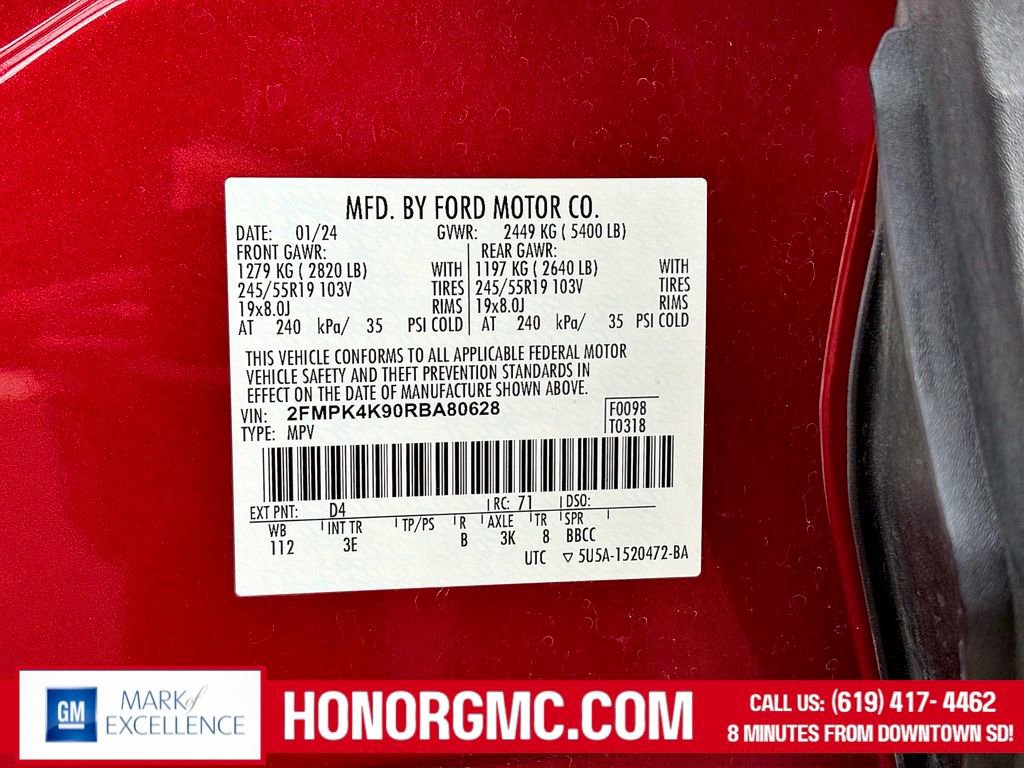 Used 2024 Ford Edge Titanium AWD/4WD image 37