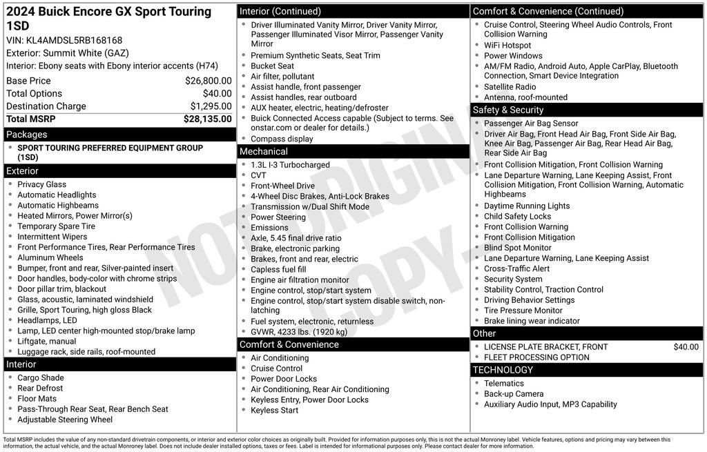 Used 2024 Buick Encore GX Sport Touring image 32