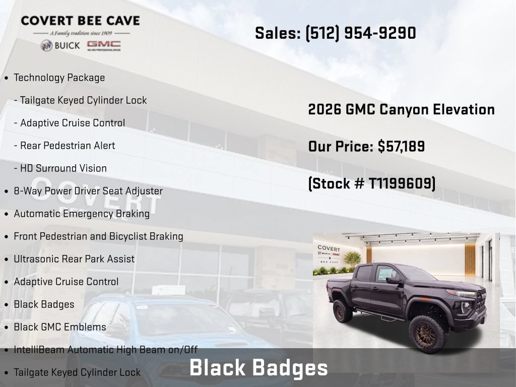 New 2026 GMC Canyon Elevation w/ Convenience Package AWD/4WD image 15