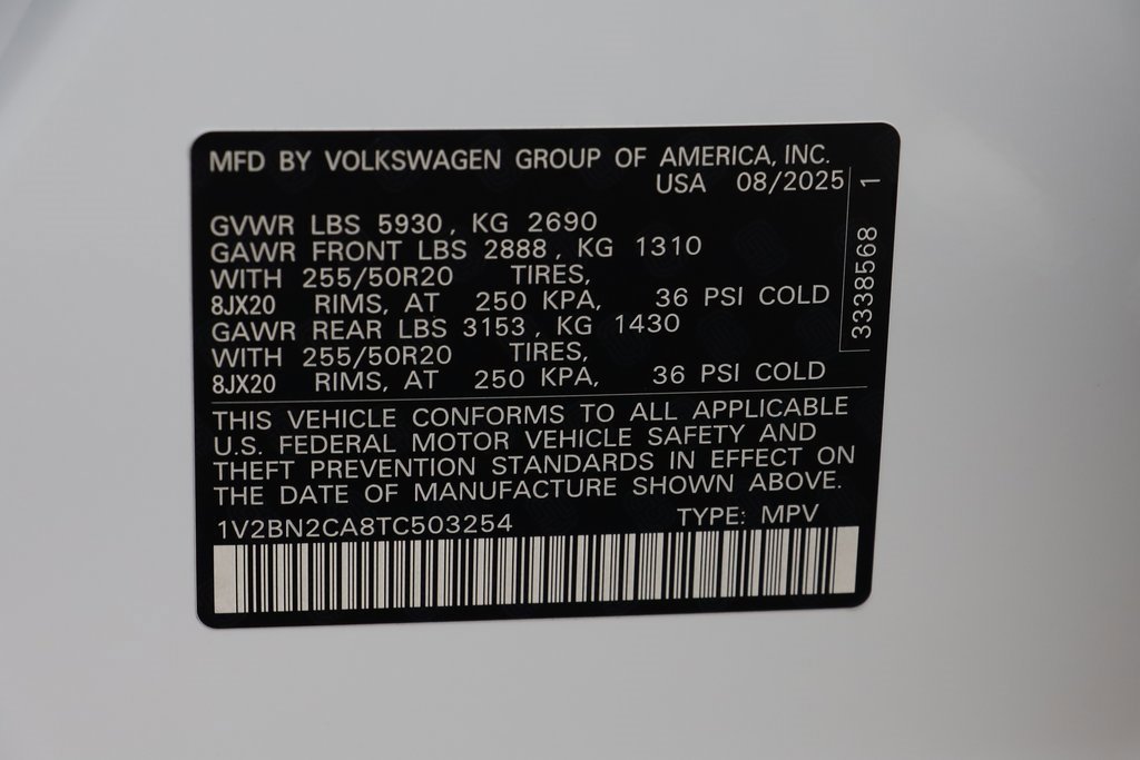 New 2026 Volkswagen Atlas SEL image 25