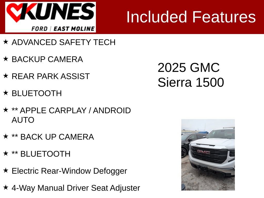 Used 2025 GMC Sierra 1500 Pro w/ Pro Value Package image 2