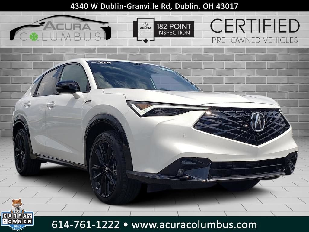 Certified 2026 Acura ADX A-Spec w/ Advance Package AWD/4WD 360° Tour