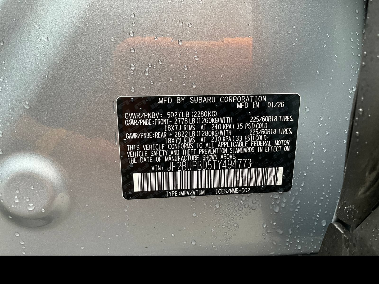 Certified 2026 Subaru Outback Premium AWD/4WD image 19